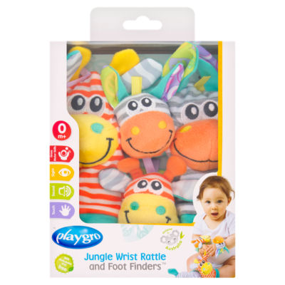 Playgro baby sensory toy wrist rattle and foot finders, imported from the UK