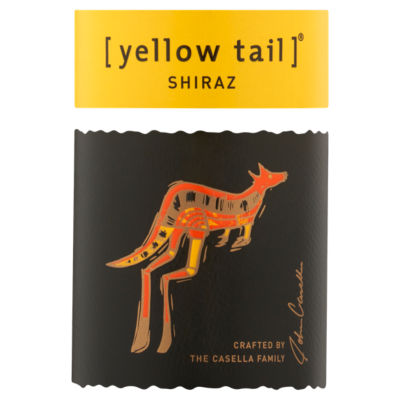 Yellow Tail Shiraz red wine 187ml, imported from the UK