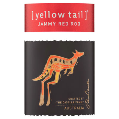 Yellow Tail Jammy Red Roo rødvin 750 ml, britisk versjon