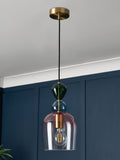 BHS brass Vietri glass pendant ceiling light, UK version