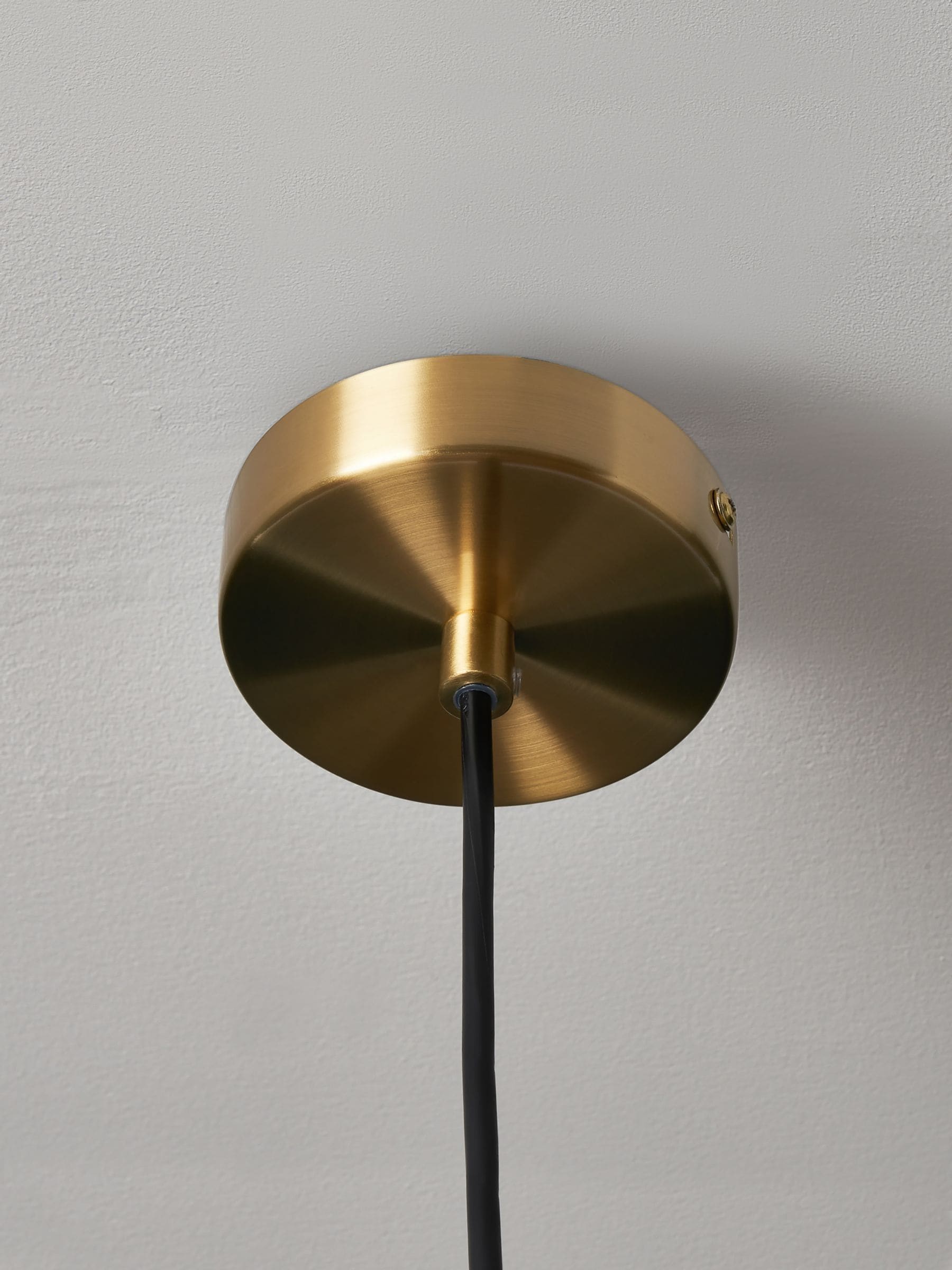 BHS brass Vietri glass pendant ceiling light, UK version