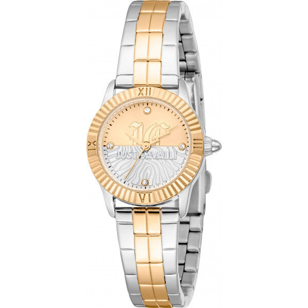 Just Cavalli gold ladies mini Raffinata wristwatch, UK version