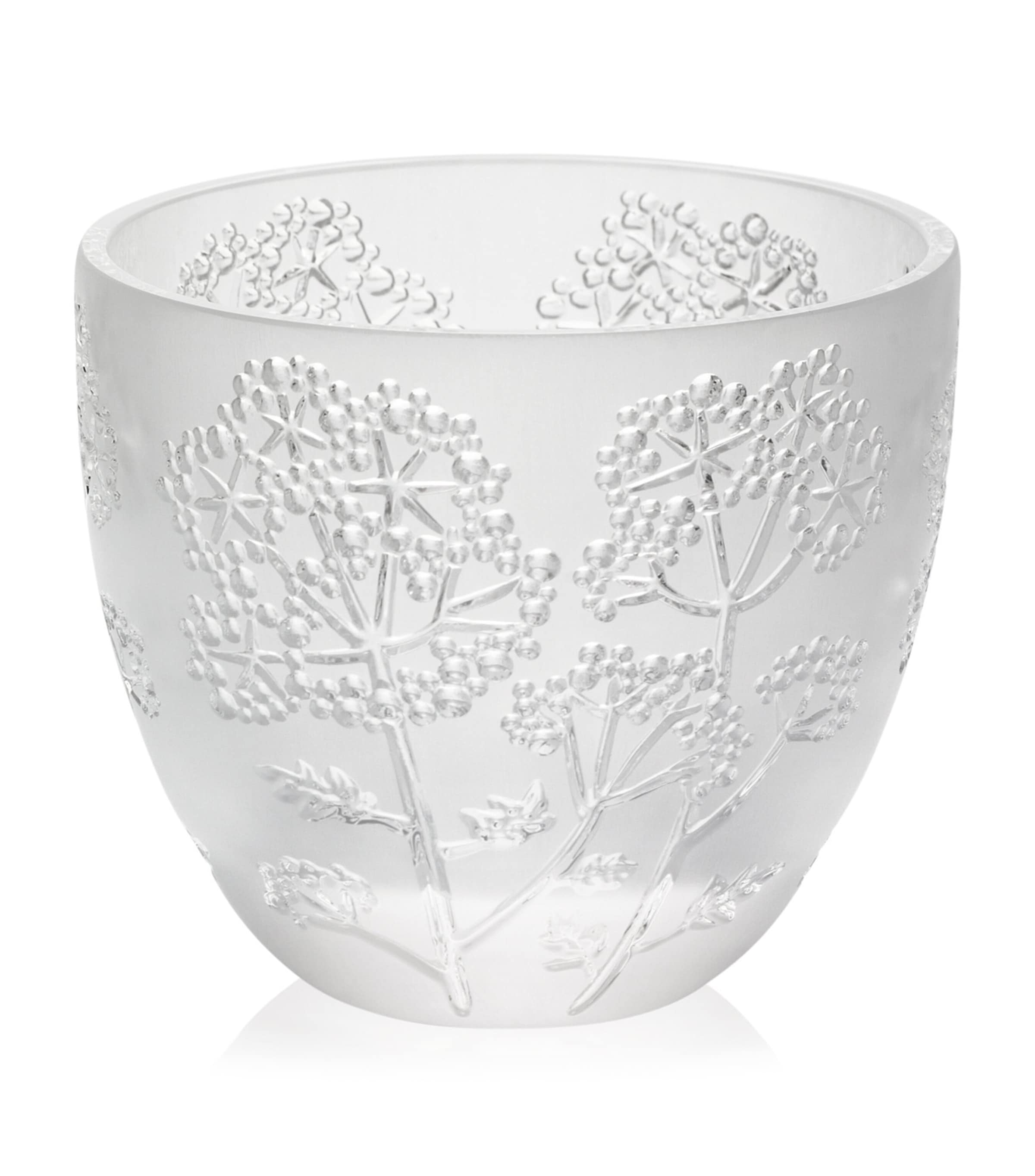 Lalique crystal Ombelles votive vase 8cm, UK version