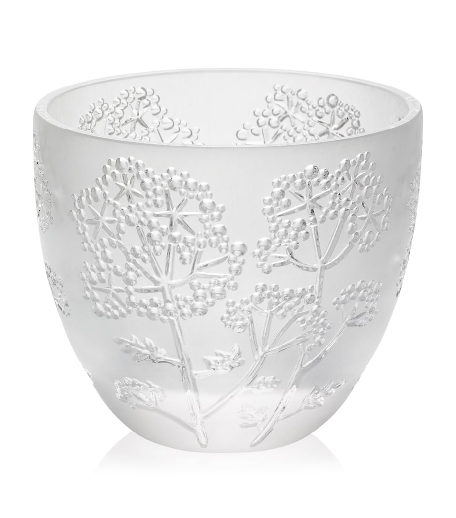 Lalique crystal Ombelles votive vase 8cm, UK version