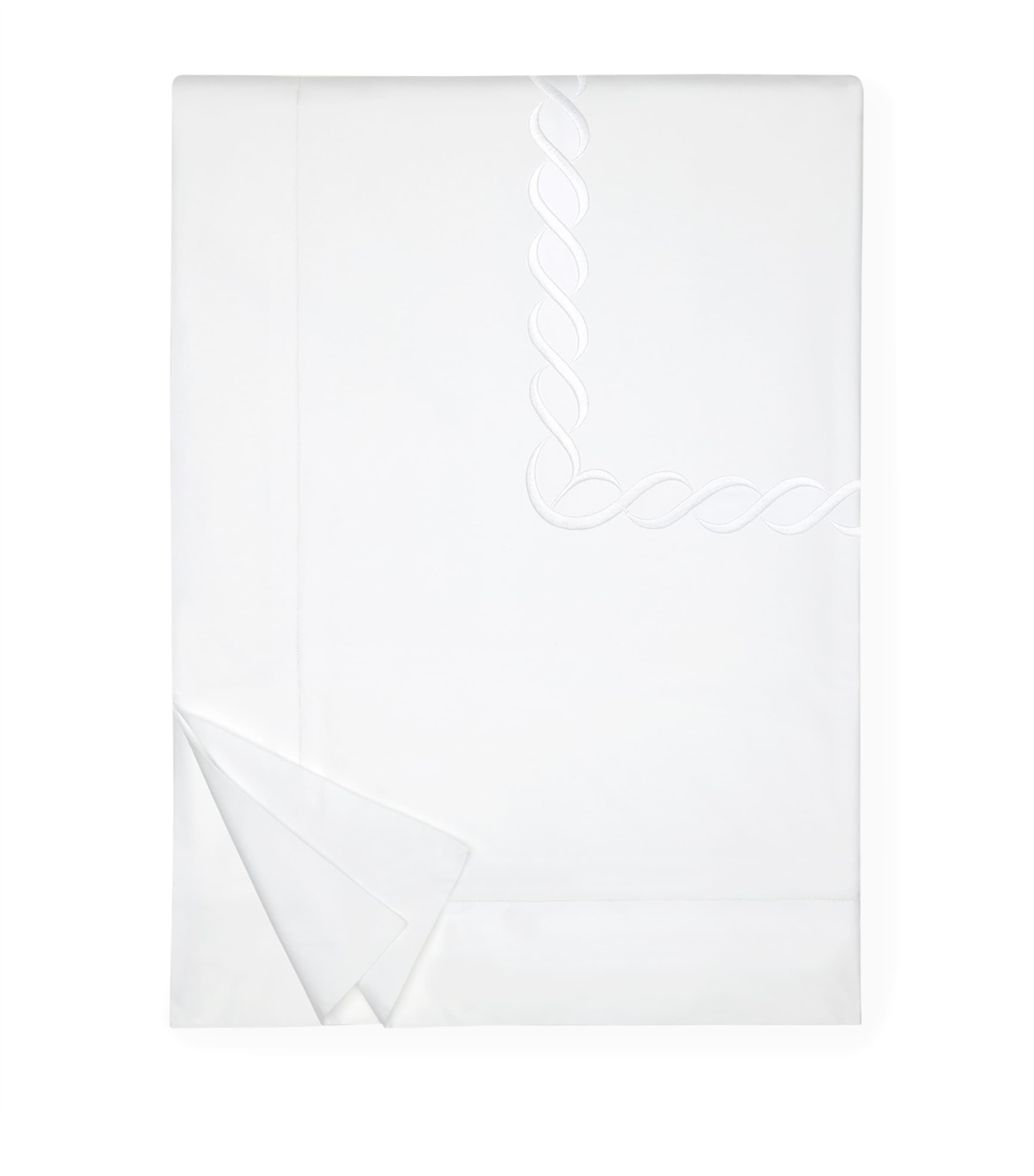 Egyptian Cotton King Duvet Cover with Braid Embroidery, 230cm x 220cm