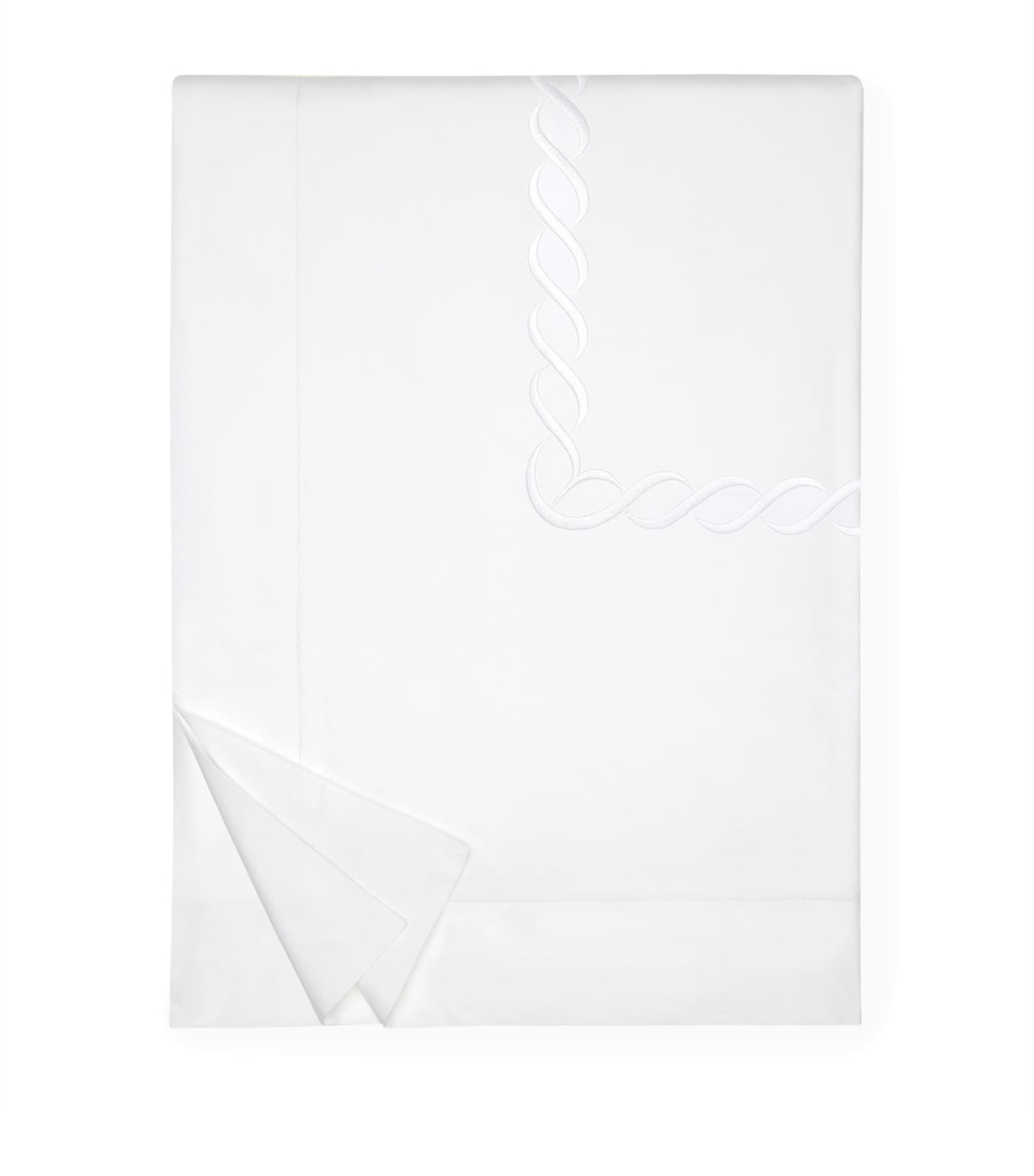 Egyptian Cotton King Duvet Cover with Braid Embroidery, 230cm x 220cm