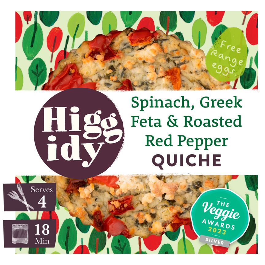 Higgidy Feta & Roasted Red Pepper Quiche GOODS ASDA   