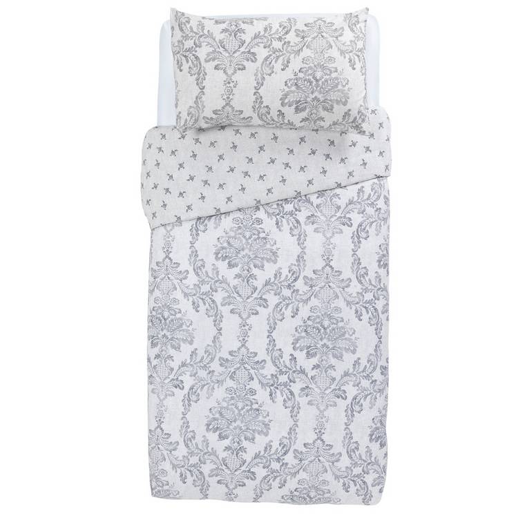Argos Home damask bedding set single size, imported from the UK