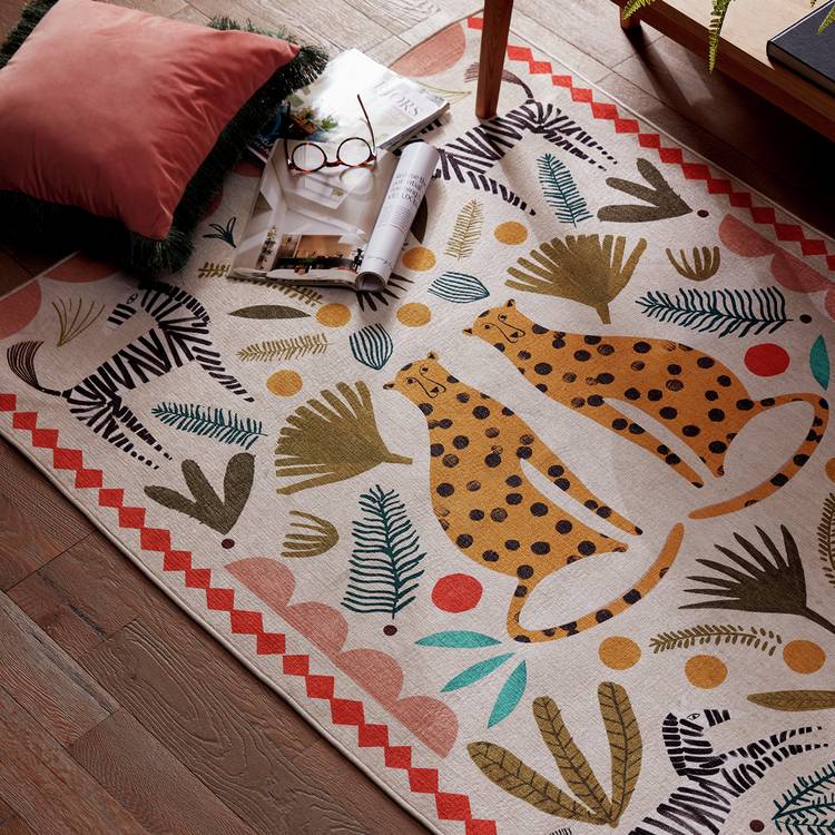 Habitat animal print natural rug 120x170cm, imported from the UK