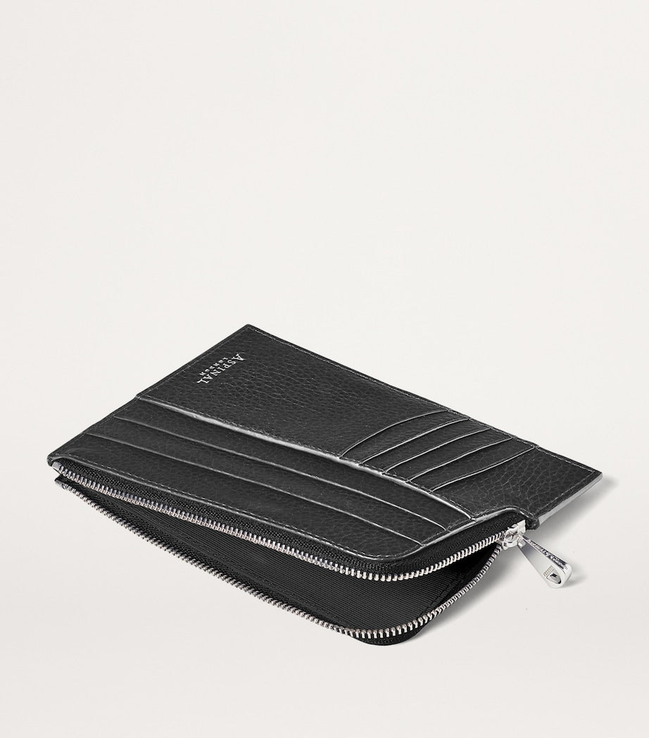 Aspinal of London leather zipped travel wallet - British product