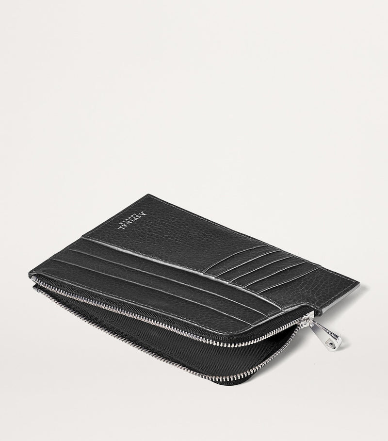 Aspinal of London leather zipped travel wallet - British product