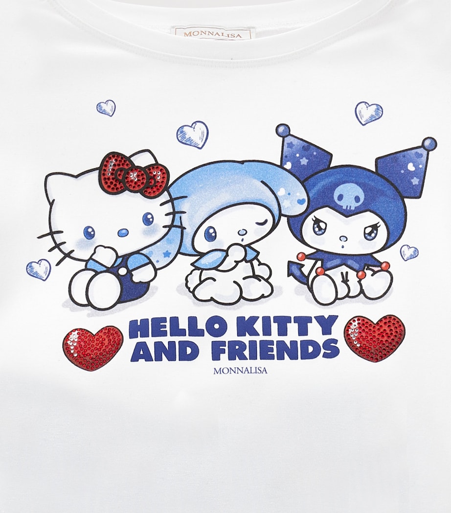 Hello Kitty Print Stretch-Cotton Top and Leggings Set for Ages 2-12 Years