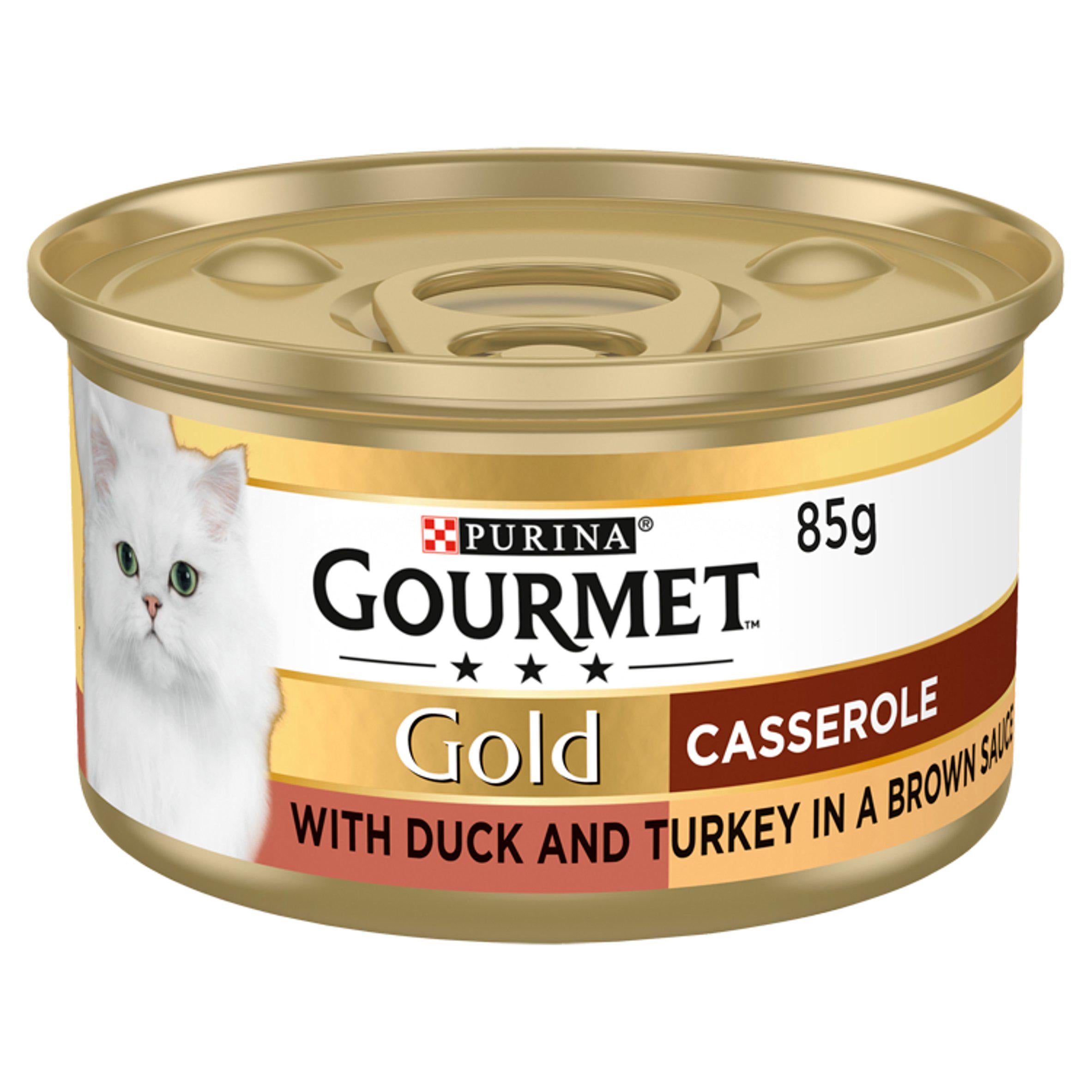 Gourmet Gold Casserole with Duck and Turkey in a Brown Sauce 85g GOODS Sainsburys   