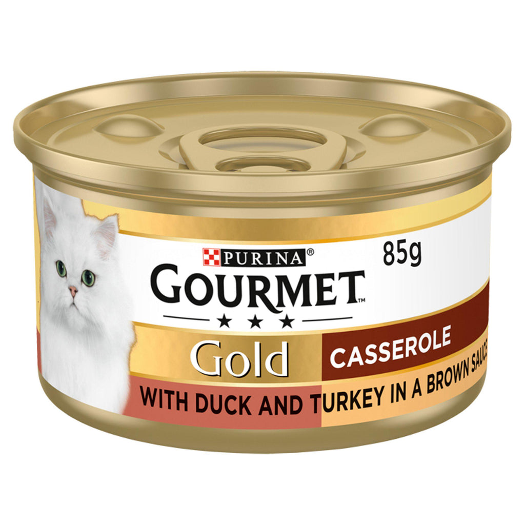 Gourmet Gold Casserole with Duck and Turkey in a Brown Sauce 85g