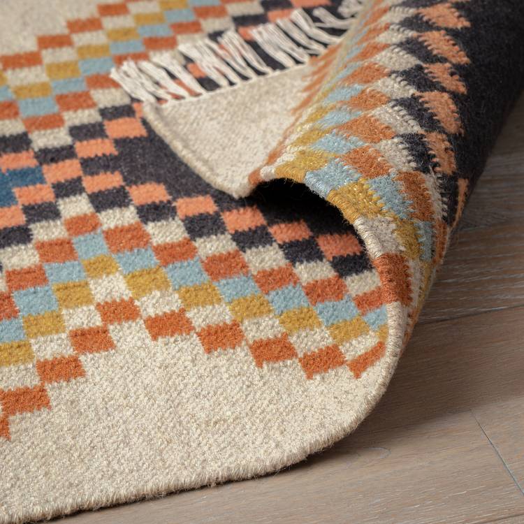 Habitat natural wool flatweave rug 66x200cm - British product