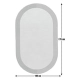 Habitat wool rug two-tone border 100x170cm, UK version