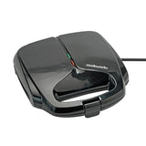 Cookworks 2 portion sandwich toaster black, imported from the UK
