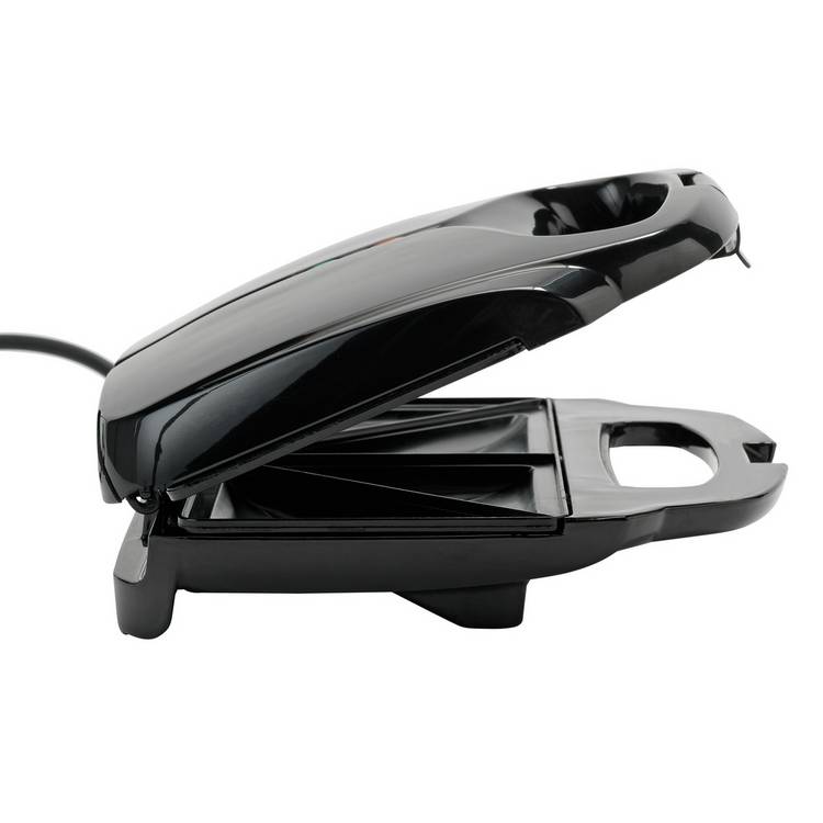 Cookworks 2 portion sandwich toaster black, imported from the UK