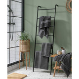 Habitat Lyocell hand towels charcoal 50x90cm, imported from the UK