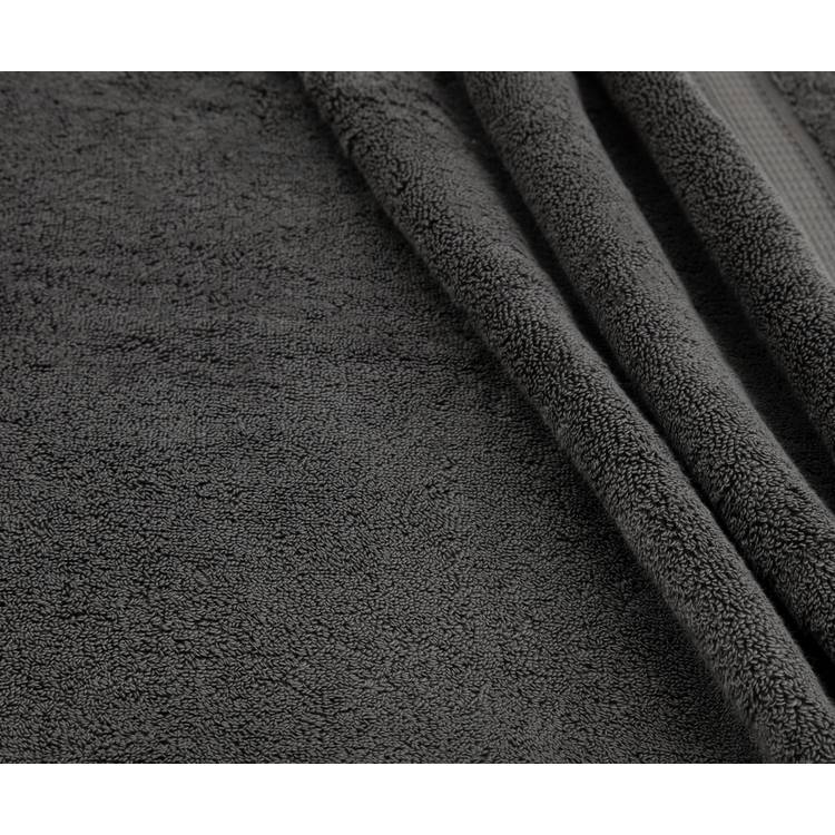 Habitat Lyocell hand towels charcoal 50x90cm, imported from the UK