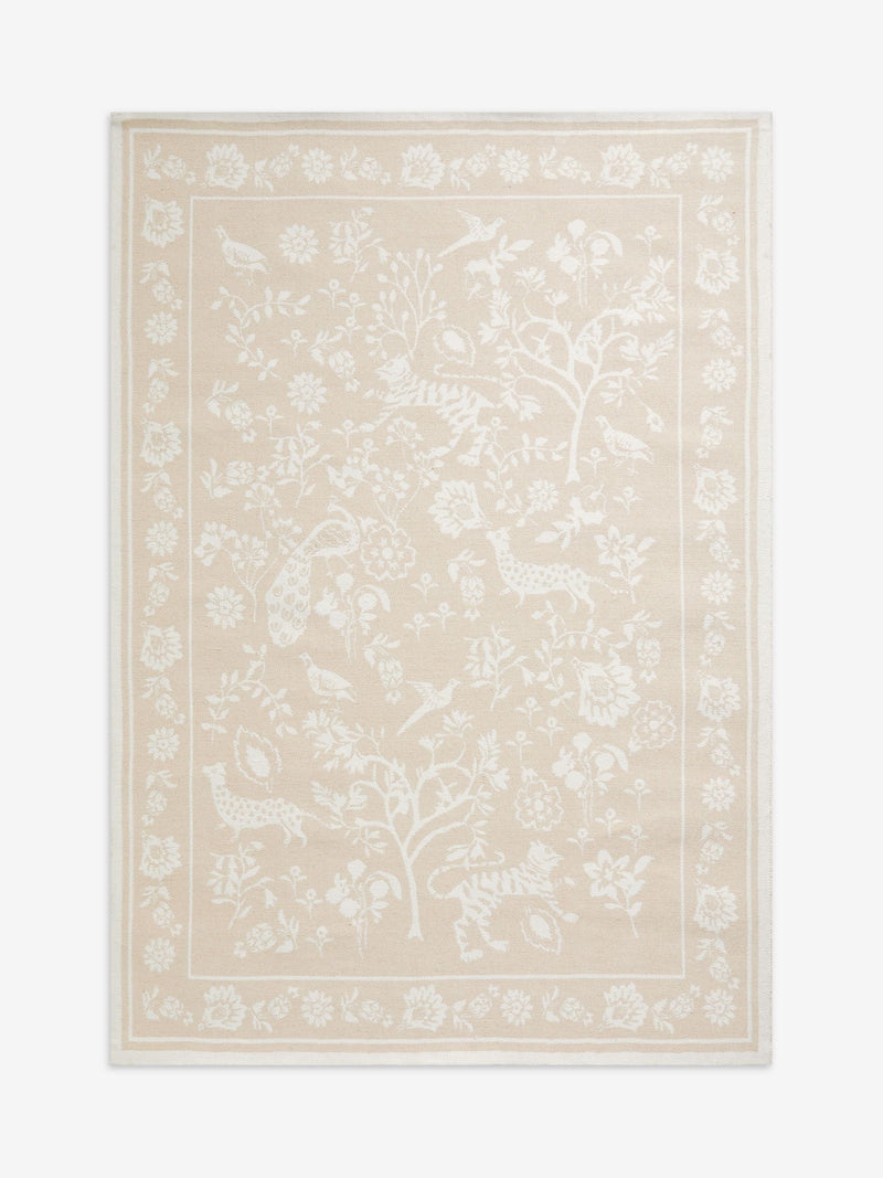 Joules Natural Hardwick flat weave rug, imported from the UK