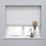 Habitat white faux wood venetian blind 60cm, imported from the UK