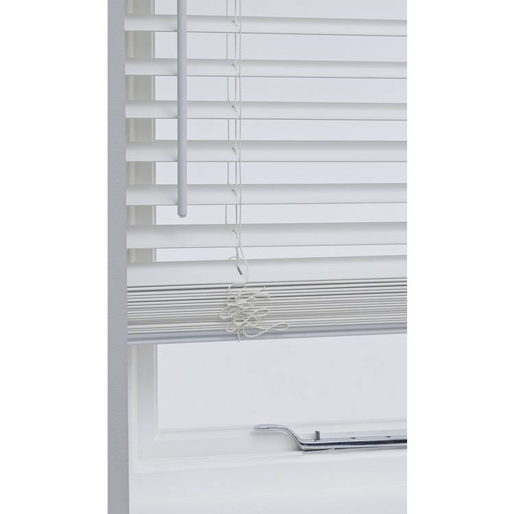 Habitat white faux wood venetian blind 60cm, imported from the UK