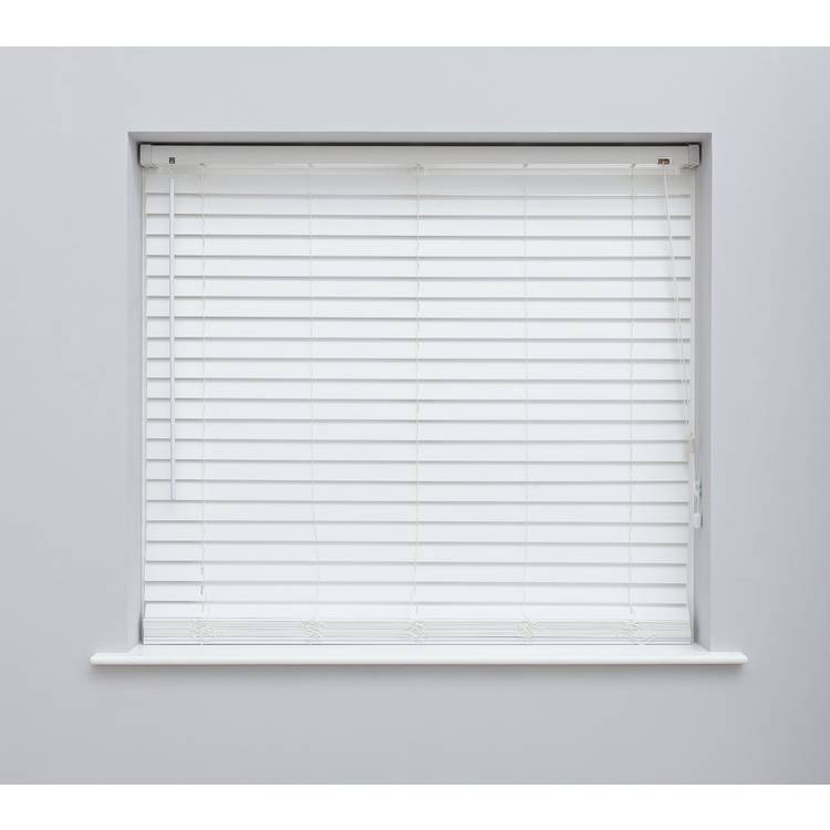 Habitat white faux wood venetian blind 60cm, imported from the UK