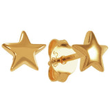 Revere star drop stud earrings 6mm (British brand)