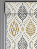 Next Lino Leaf roller blind ochre yellow - British product