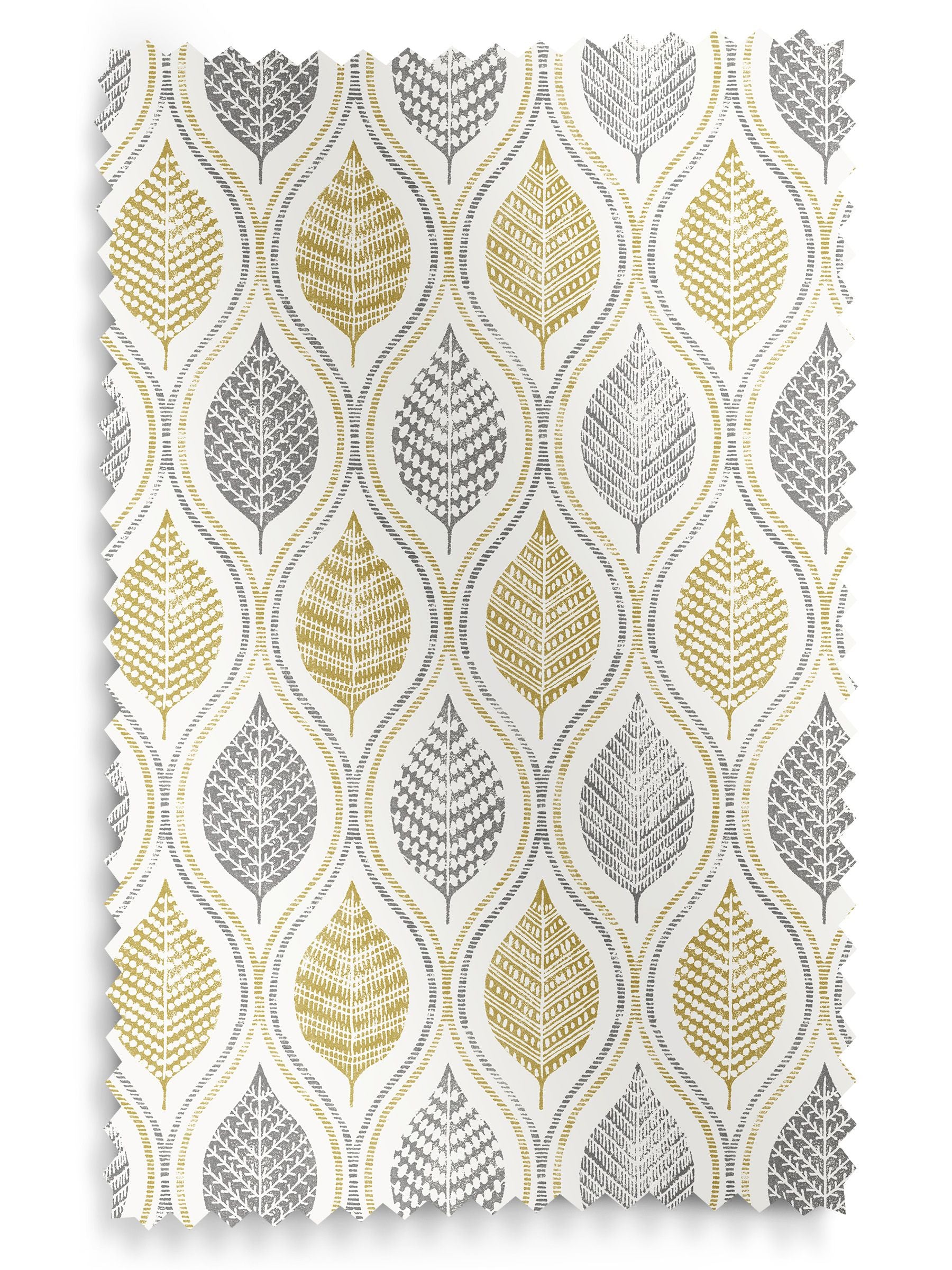 Next Lino Leaf roller blind ochre yellow - British product