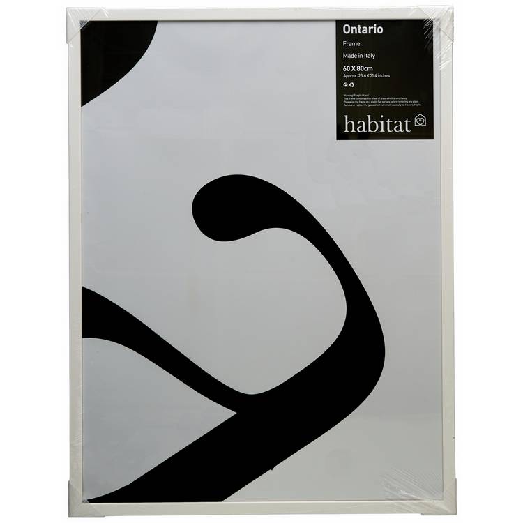 Habitat Ontario white wooden picture frame 60x80cm - British product