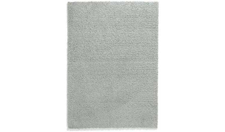 Habitat Cosy Recycled Dove Grey Shaggy Rug - 170x120cm GOODS Argos