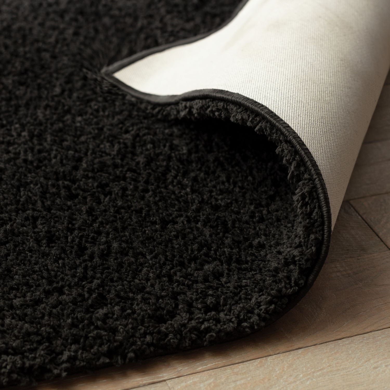 Habitat Cosy Black  Rug - 160x230cm