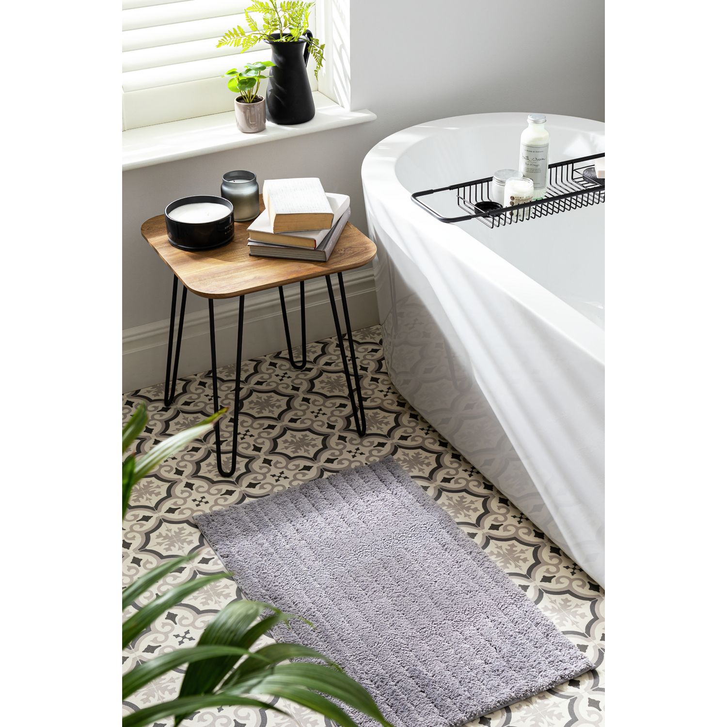 Habitat Supersoft Quick Dry Bath Mat - Silver