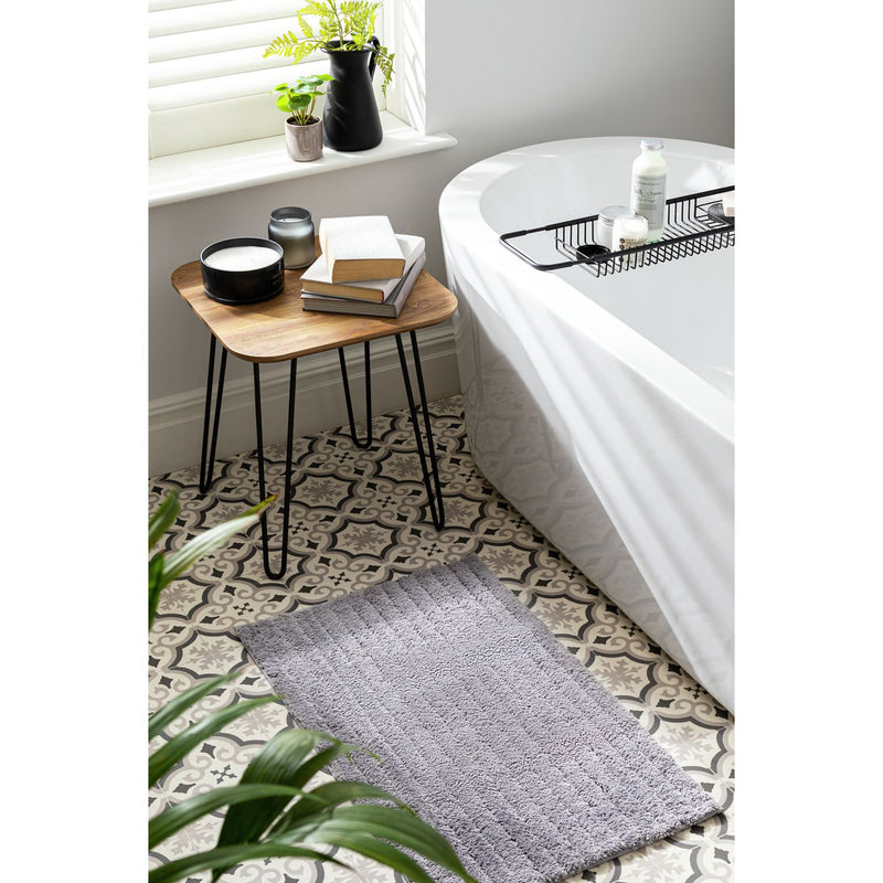 Habitat Supersoft Quick Dry Bath Mat - Silver