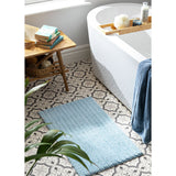 Habitat Supersoft Quick Dry Bath Mat - Coastal Blue
