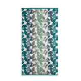 Habitat geometric bath sheet blue green 100x150cm (British brand)
