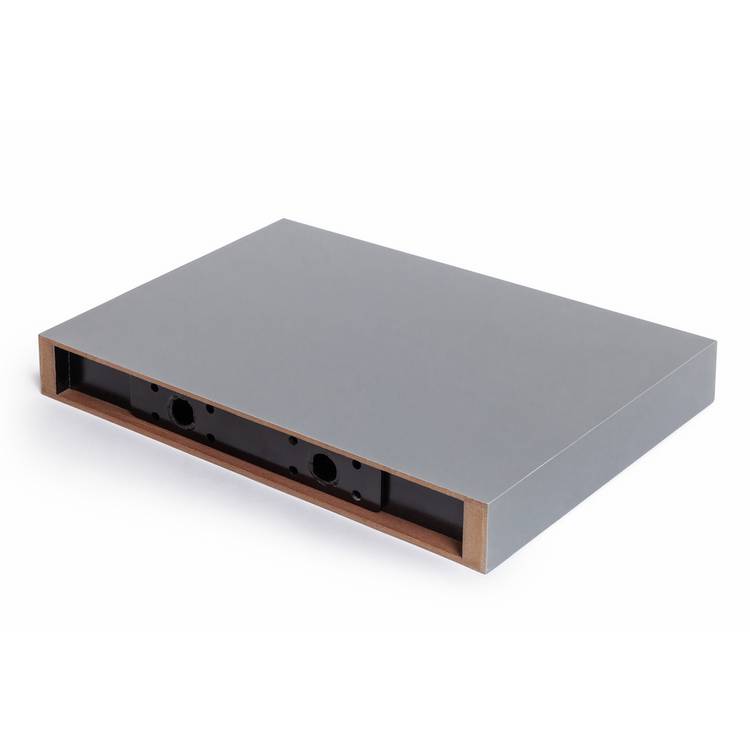 Argos Home Jak floating shelf grey gloss 30cm, UK version