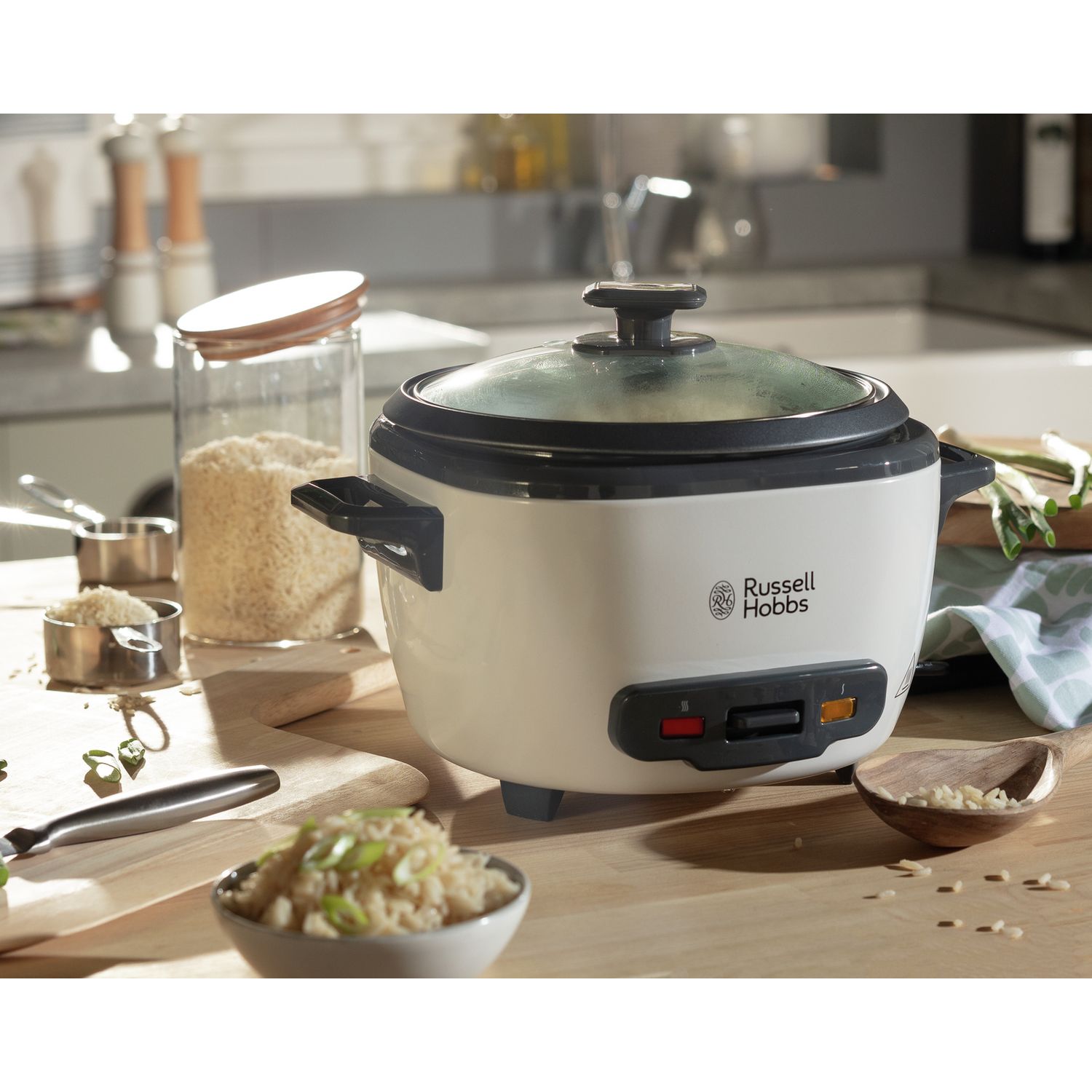 Russell Hobbs 2L rice cooker white - British product