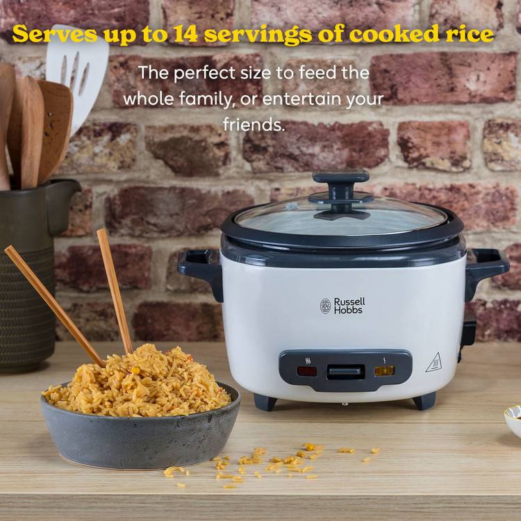 Russell Hobbs 2L rice cooker white - British product