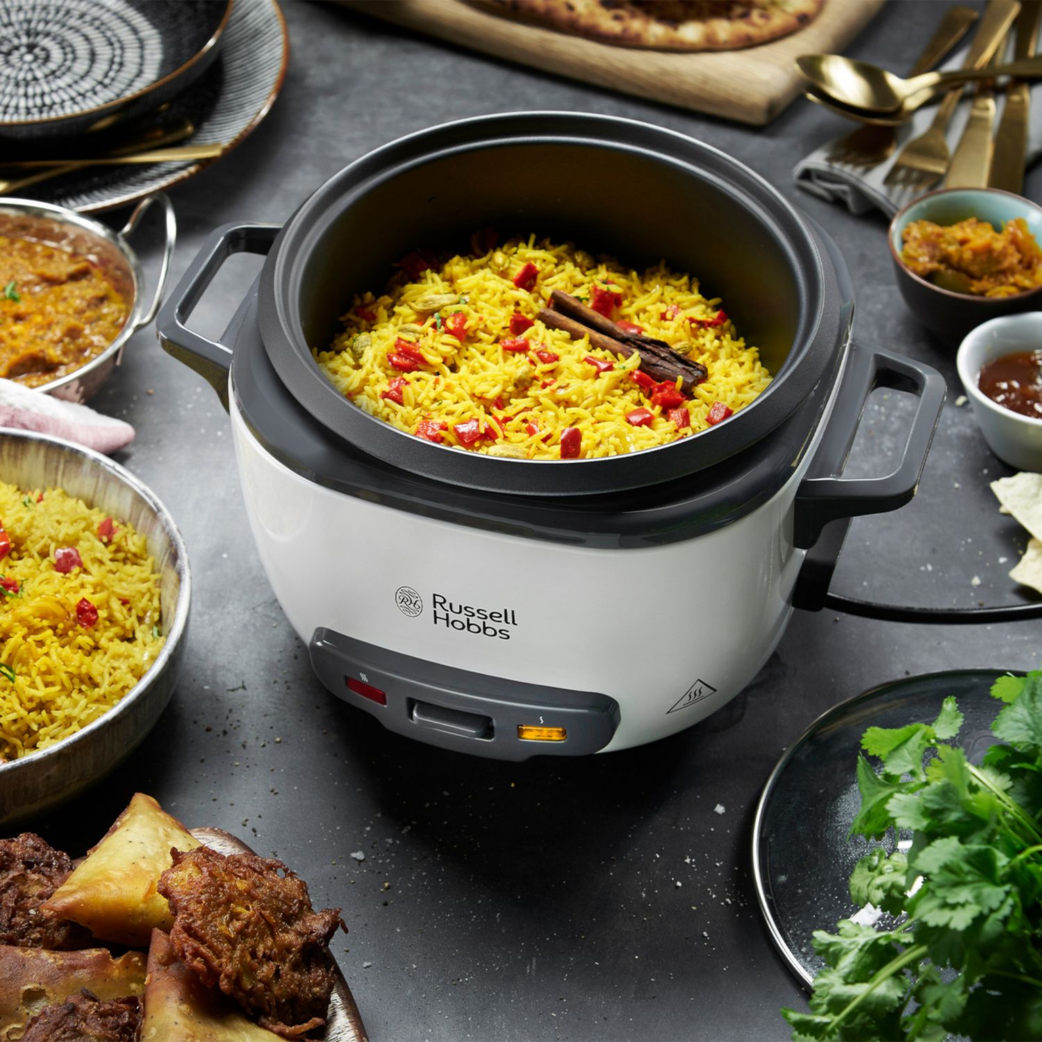 Russell Hobbs 2L rice cooker white - British product