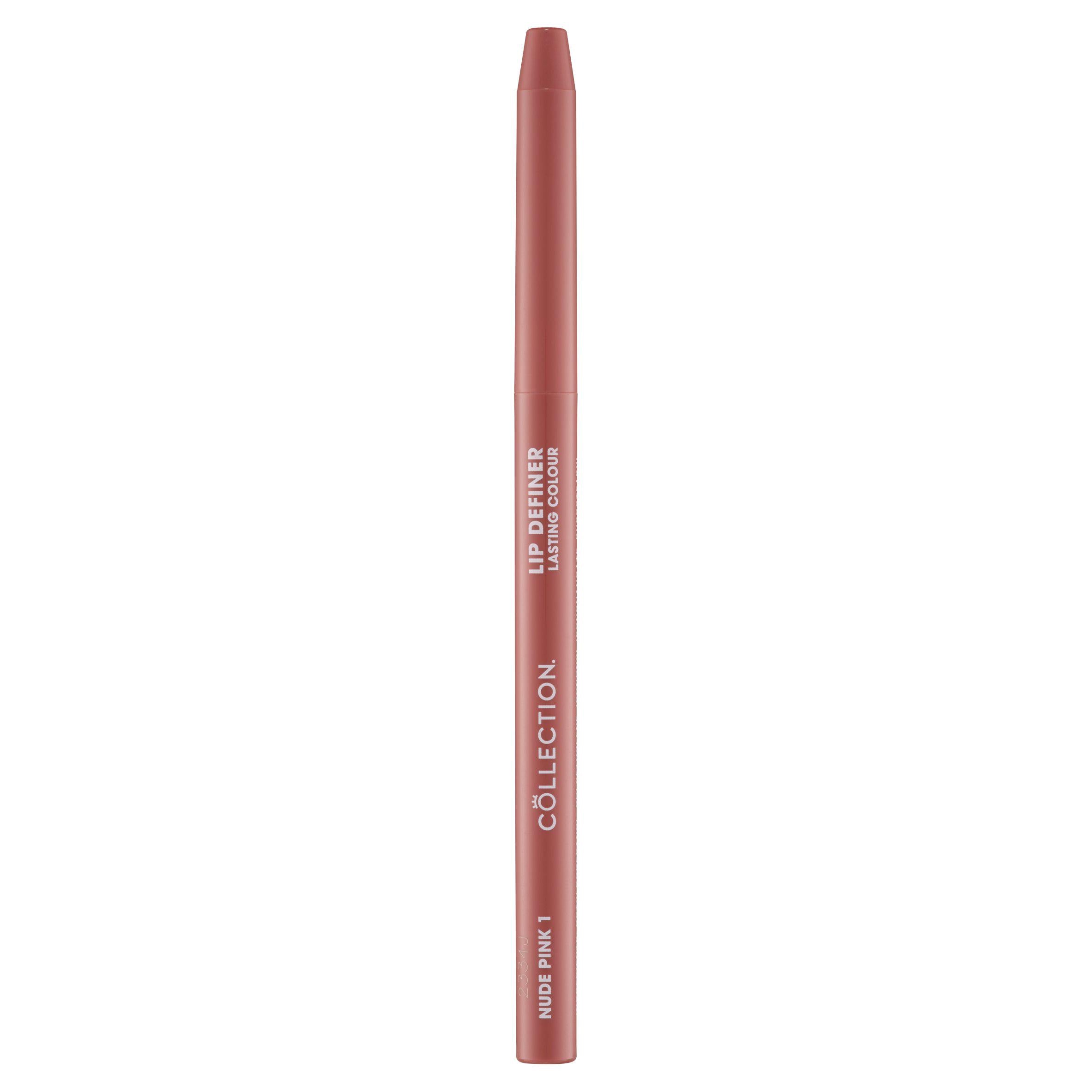 Collection Lip Definer Lasting Colour 1 Nude Pink GOODS Sainsburys   