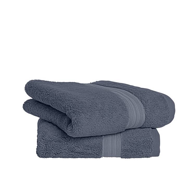 Habitat Egyptian cotton hand towels Rustic Blue - British product