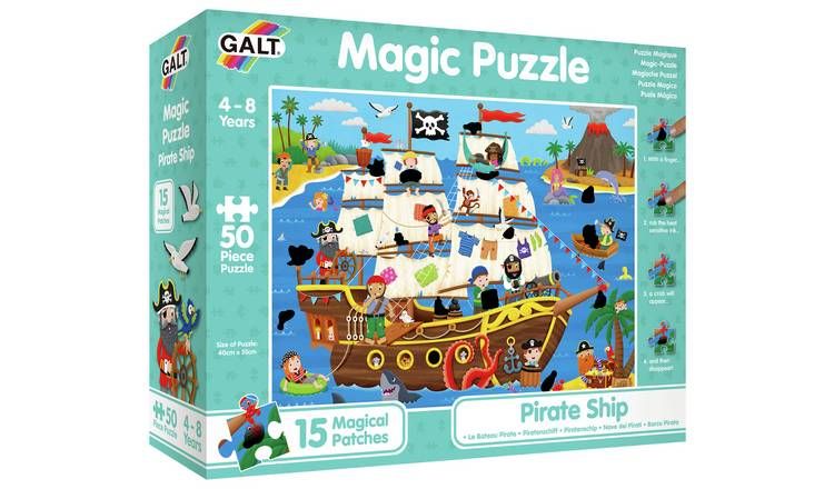 Galt Toys Pirate Ship 50 Piece Magic Puzzle