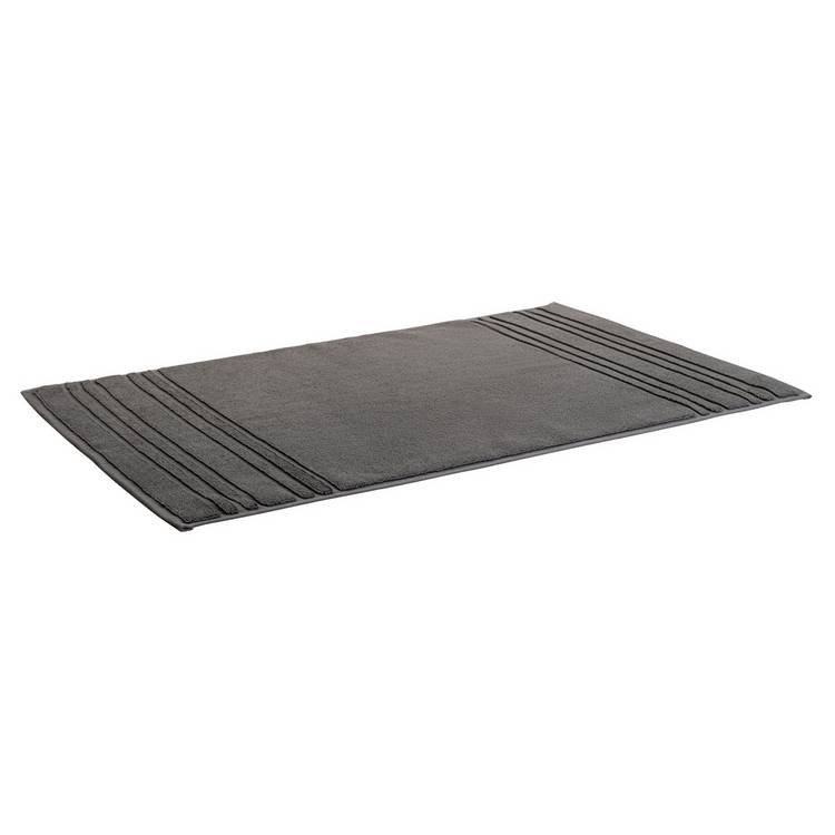 Habitat Hygro cotton antimicrobial bath mat grey 50x80cm, UK version
