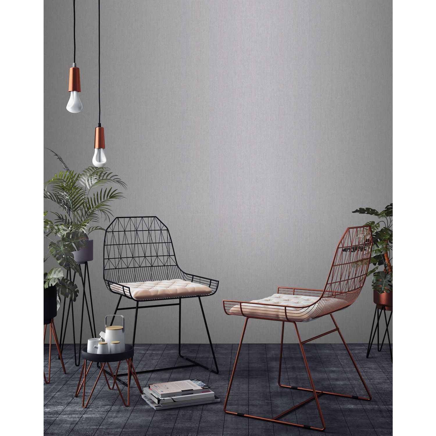 Superfresco Calico Grey wallpaper 50cm x 10m (British brand)