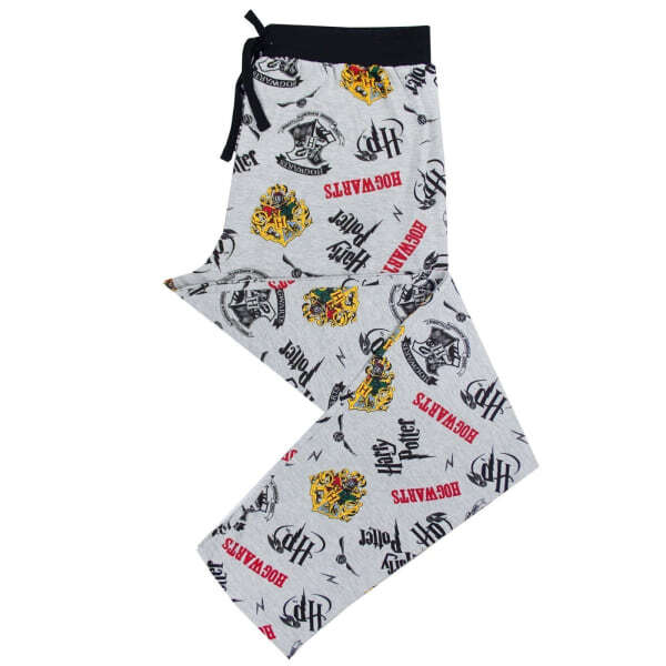 Harry Potter Mens Hogwarts Crest Lounge Pants (S)