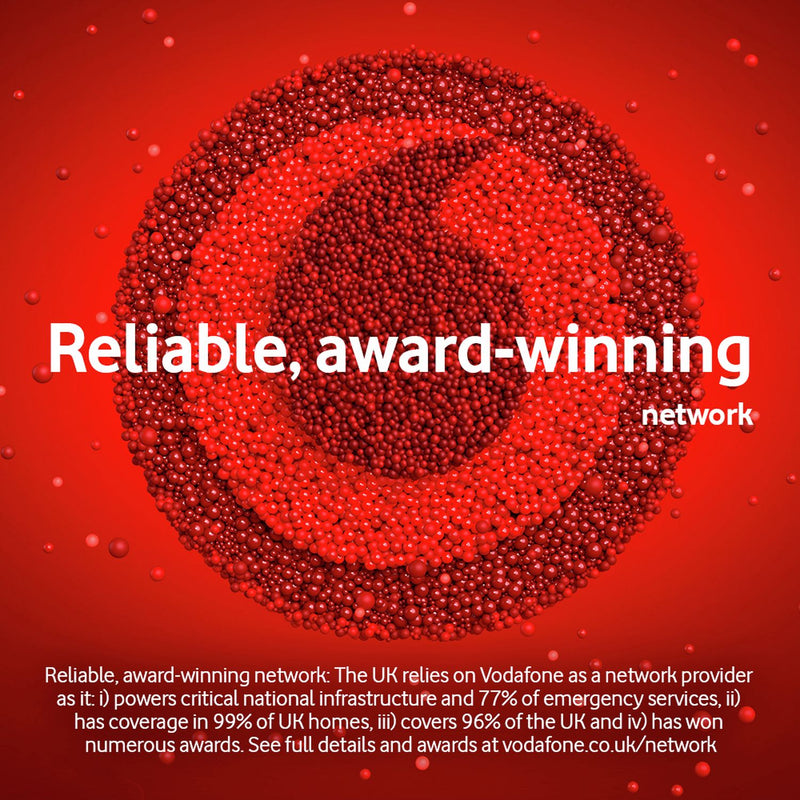 Vodafone Pay As You Go SIM card 20GB - British product
