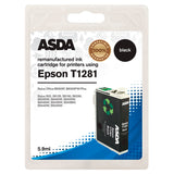 ASDA Epson T1281 Black Ink Cartridge General Household ASDA   